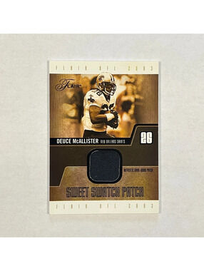 2003 Fleer Flair #26 Deuce McAllister Patch Serial /25 Saints Card